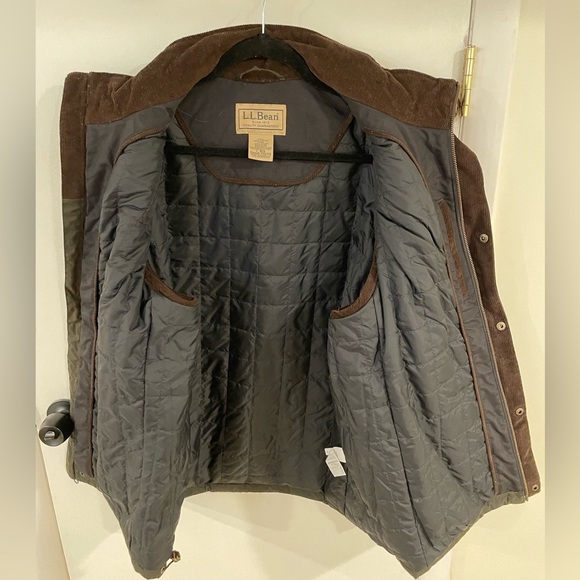 LL BEAN • upcountry waxed cotton down vest - Picture 4 of 6
